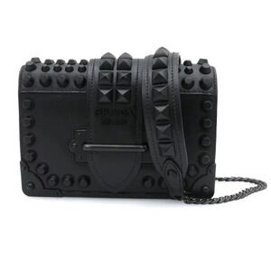 Prada Studded Cahier Chain Shoulder Bag